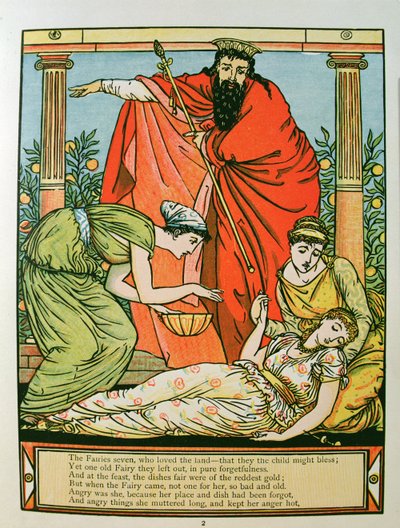 The Princess Falling Asleep, illustration for 